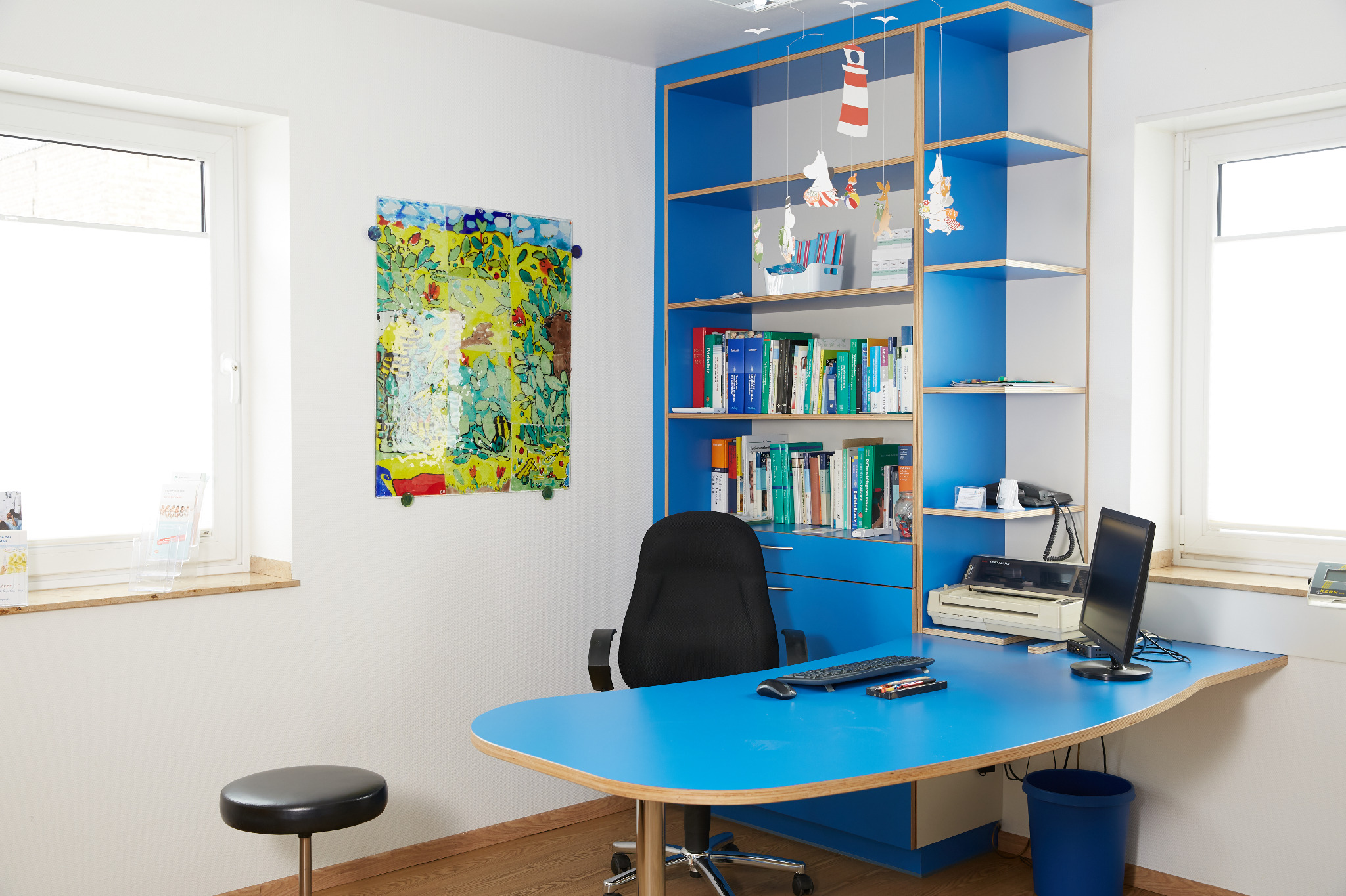 Behandlungsraum blau
